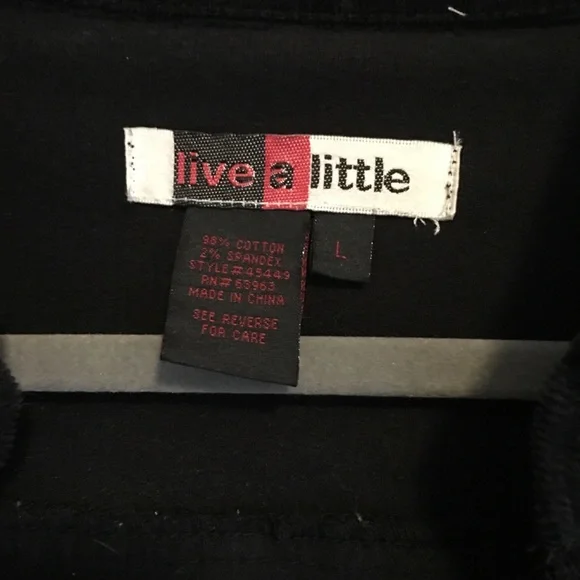 Live A Little Black Courduroy Jacket - Picture 3 of 4